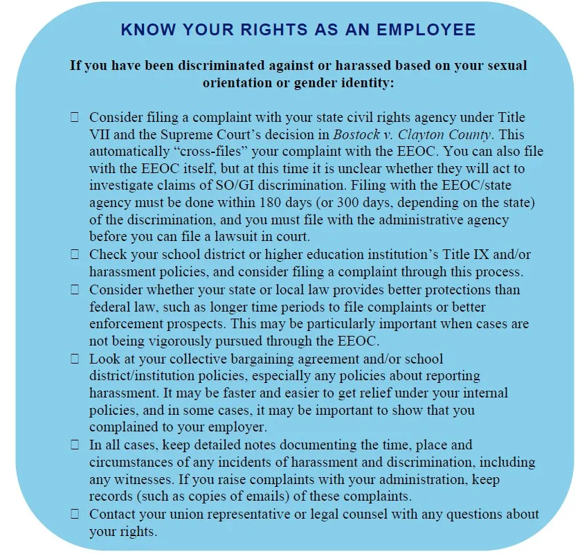 Know Your Rights as an employee