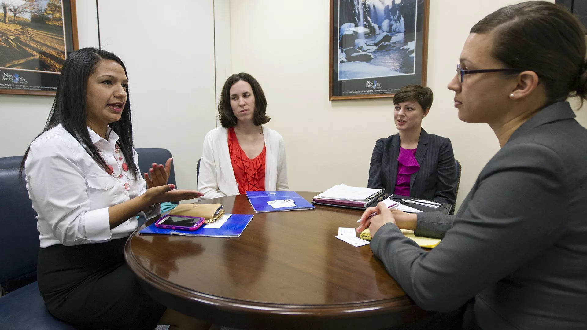 NEA members meet with elected officials to lobby on education issues.