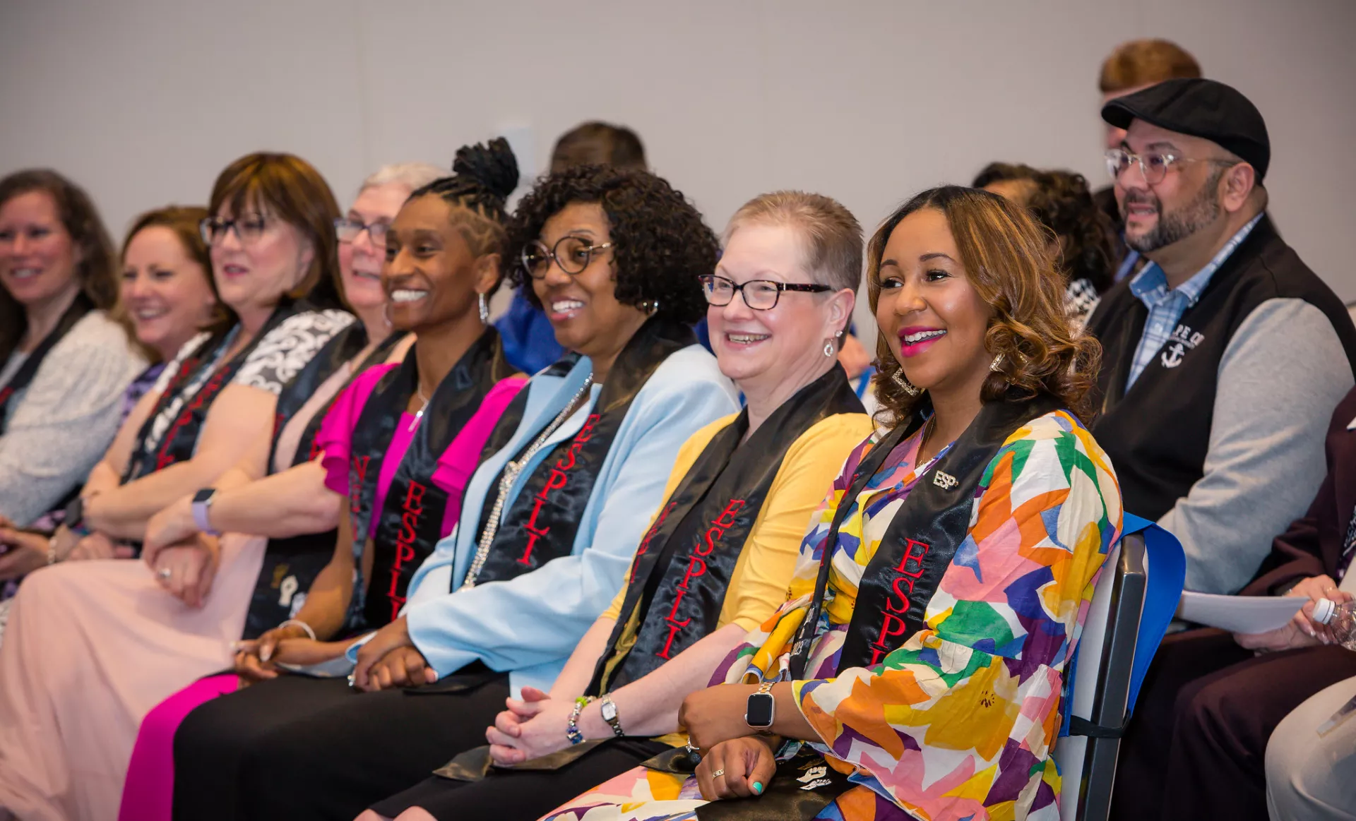 ESP members of the 2023 ESP Leadership Institute Cohort smiling at their graduation ceremony