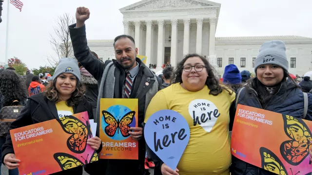 DACAmented Educators outside the U.S. Supreme Court