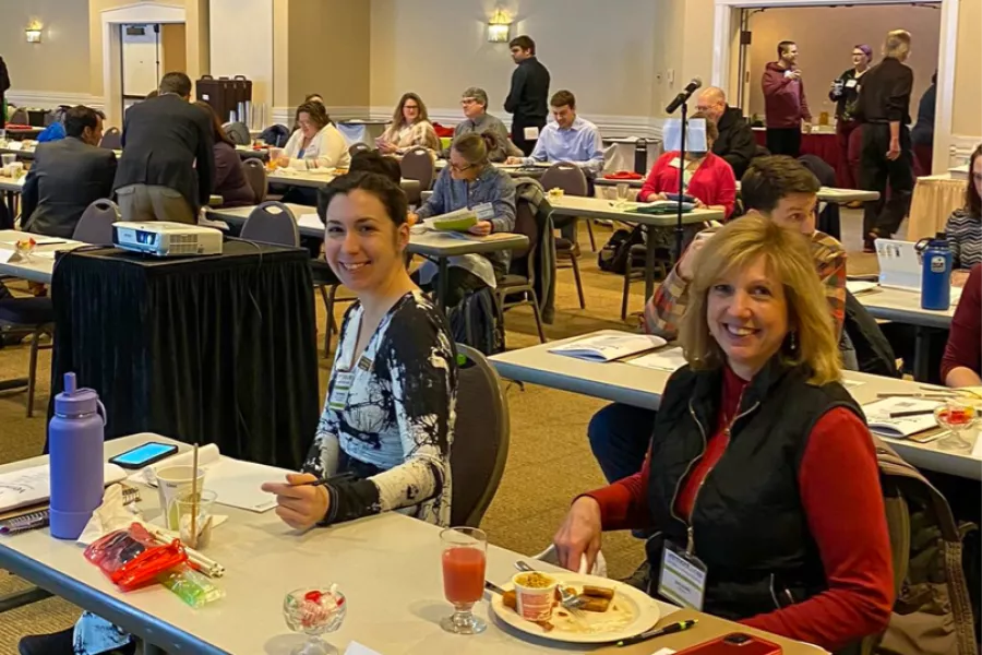 Members sit together at the VT-NEA RA